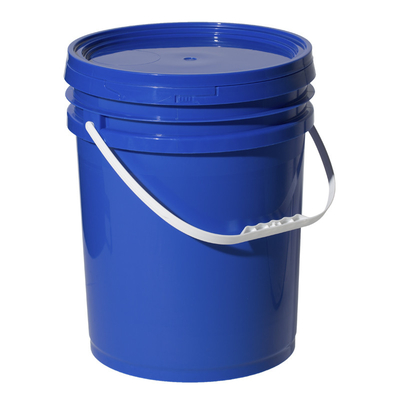 Certificado ISO9001 20 litros azul 5 galões balde químico de manuseio balde de plástico de qualidade alimentar para tinta e muito mais