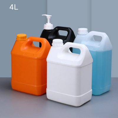 4L de plástico quadrado Jerry Can com tampa de parafuso Resistente a condições adversas