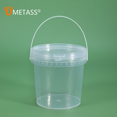 1L Tubo de plástico redondo para embalagem Mel doces Chocolate Lolipop Jam manteiga Sorvete Biscoito Balde