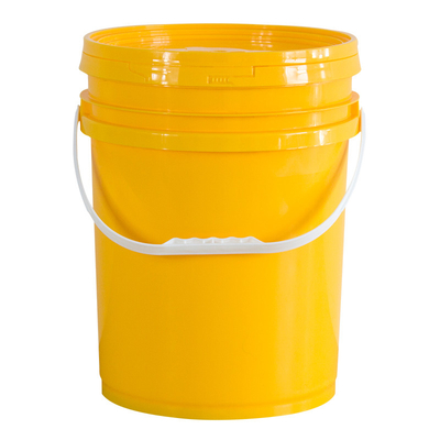 Balde com cabo de tampa de vedação logotipo personalizado 500ml 1L 35L plástico redondo de qualidade alimentar PP