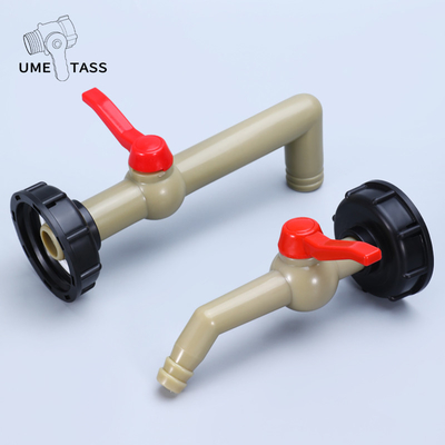 Fácil de cultivar válvula de irrigação de plástico para tanque IBC 1/2 