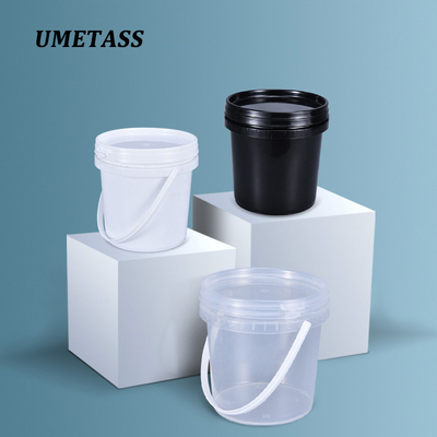 Balde de plástico de 1L de capacidade, feito de material PP resistente a impactos, com vedação hermética