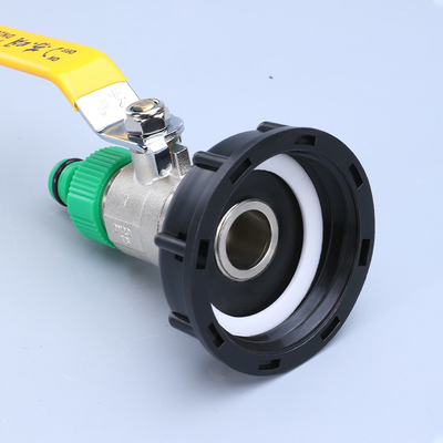 Conectores de água de jardim Adaptador de torneira de latão para válvula de tanque IBC Conector de mangueira