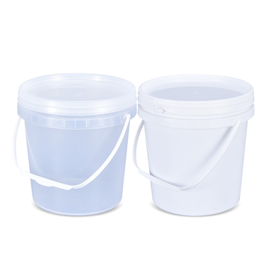 3L Reciclada pintura clara PP balde de plástico e aceitação do logotipo do cliente aceitável