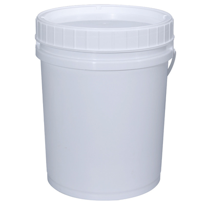 Balde de plástico de 20L certificado ISO9001 com tampa de parafuso manual para embalagem