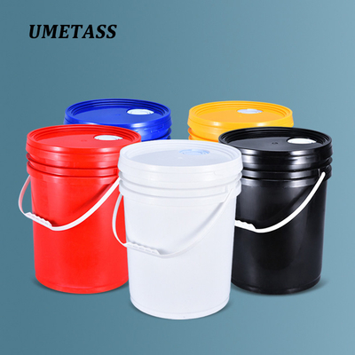20L recipiente de plástico com tampa e alça para a cola de óleo de pintura UMETASS galão balde de plástico