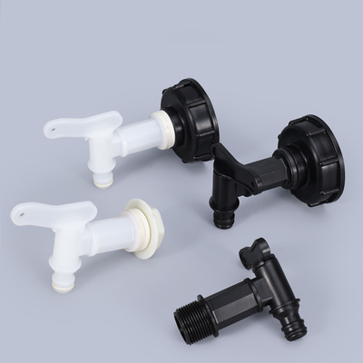 Adaptador de tanque IBC de plástico Conexão rápida de válvula de mangueira de interruptor de conexão de acessórios 3/4 