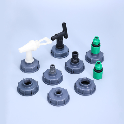 Tanque IBC S60X6 Capuz de rosca grosseira com conector de adaptador de 1/2