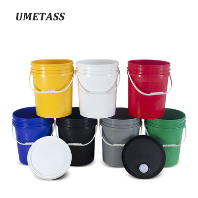 100% Material Custom 5 galões balde de plástico para pintura balde Química casa decoração