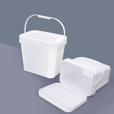 Container de balde de plástico retangular fornecido