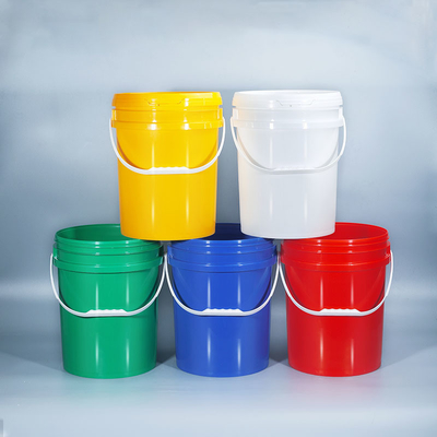 Grau de segurança alimentar 5 litros de impressão de tela de seda balde de plástico para pintura recipiente de pipoca
