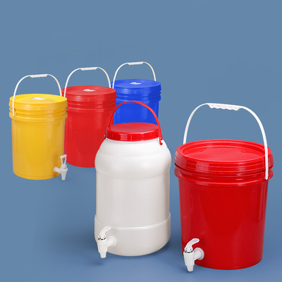 Dispensador de bebidas de qualidade alimentar 5 galões balde de plástico com alça e tampa logotipo personalizado