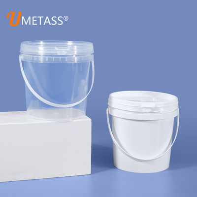 Provisão de amostra de recipiente de plástico quadrado transparente de 1L com tampa de vedação