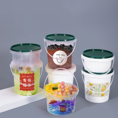 Logotipo personalizado 350ml 500ml 700ml Disponível de plástico PP Taça redonda de comida com tampa