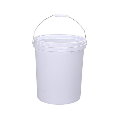 Container de armazenamento de balde de plástico branco PP espesso personalizado com tampa de parafuso