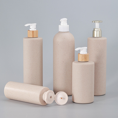 Materiais de base de palha de trigo Flip Top Cap Botella para embalagem de loção personalizada