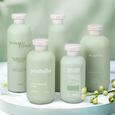 HDPE Material Botão de Shampoo Cosmético de Plástico Com Flap Cap Custom Logo