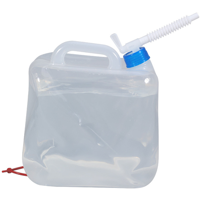 Saco de água translúcido dobrável 20L para equipamento de acampamento