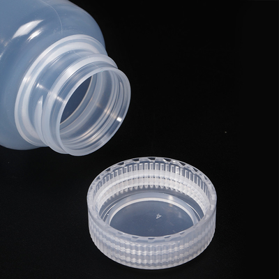 Laboratório Plastic PP Polypropylene frascos de amostra recipientes 250 ml de pescoço largo