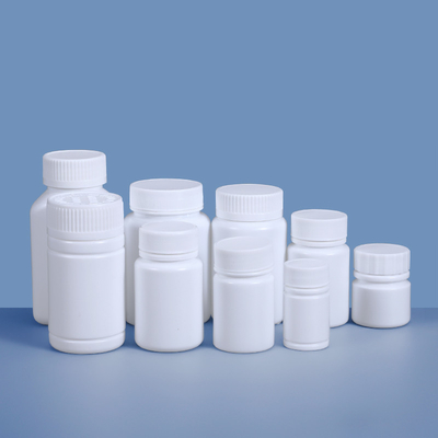 Garrafas de comprimidos de HDPE de 112 ml, vazias e redondas, de 90 mm de altura, ecológicas