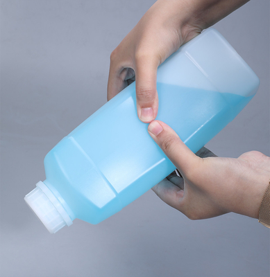 Botão de plástico quadrado de 1000 ml para reagente líquido e armazenamento de amostras