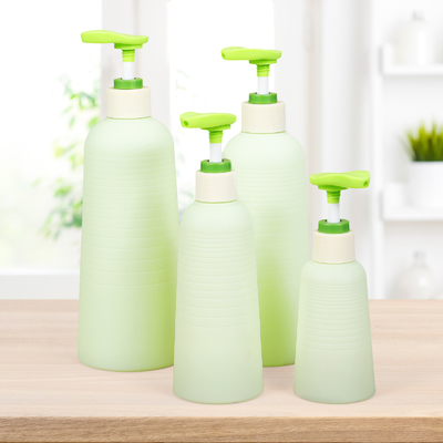 Umetass Shampoo Verde de Viagem e frasco de condicionador com embalagem cosmética de bomba