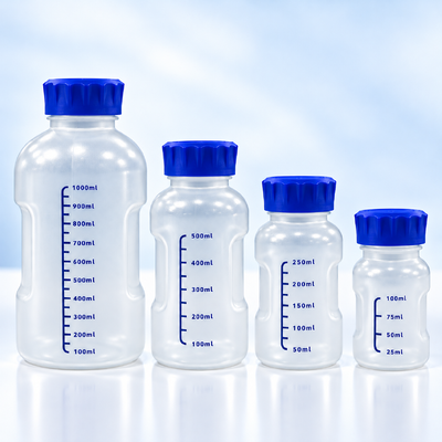 Garrafa de amostra de PP durável Garrafas de reagente com tampa de parafuso de PP Garrafas vazias para armazenamento de produtos químicos de laboratório