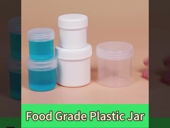 Manteiga branca transparente Armazenamento Pequenos frascos de plástico em conserva para pós alimentares 30ml-1000ml
